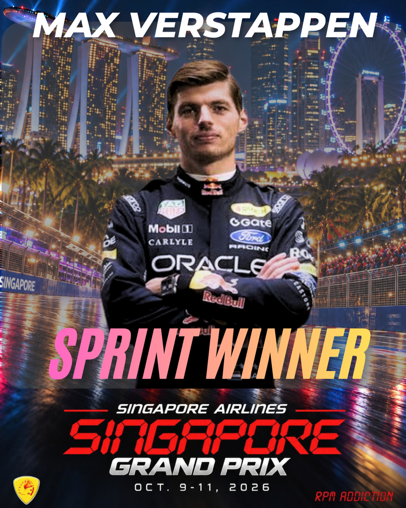 gaporeGP - Sprint Winner - Max Verstappen